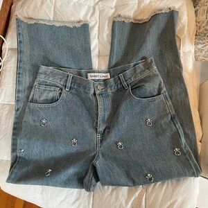 Sandy Liang Ghost crystal Blue Women's Jeans 38